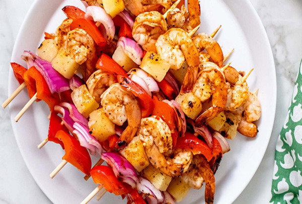 Chipotle Shrimp and Pineapple Kabobs